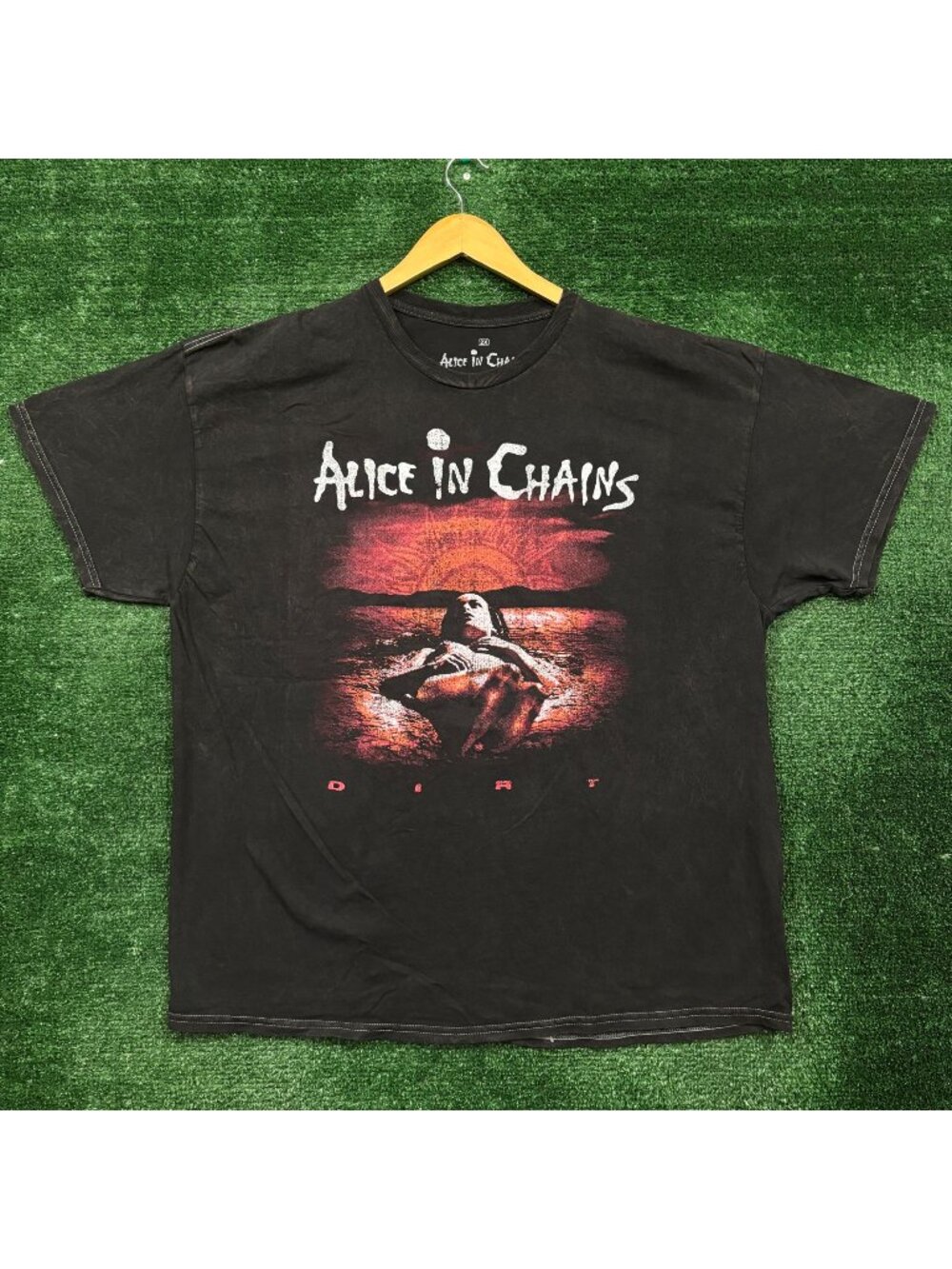 Alice In Chains Dirt Est 1987 Rock Band Mineral Wash T-Shirt Size 2X